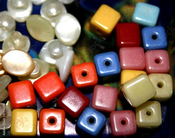 Obraz square beads
