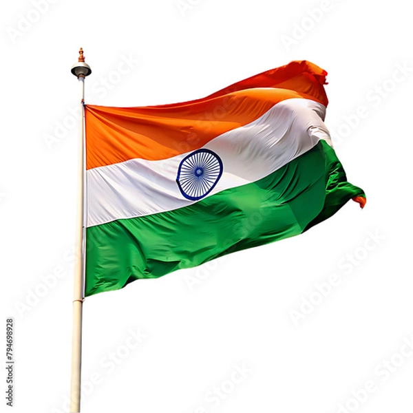 Obraz Indian flag transparent background
