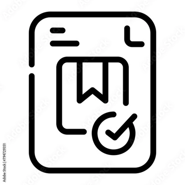 Fototapeta order Line Icon