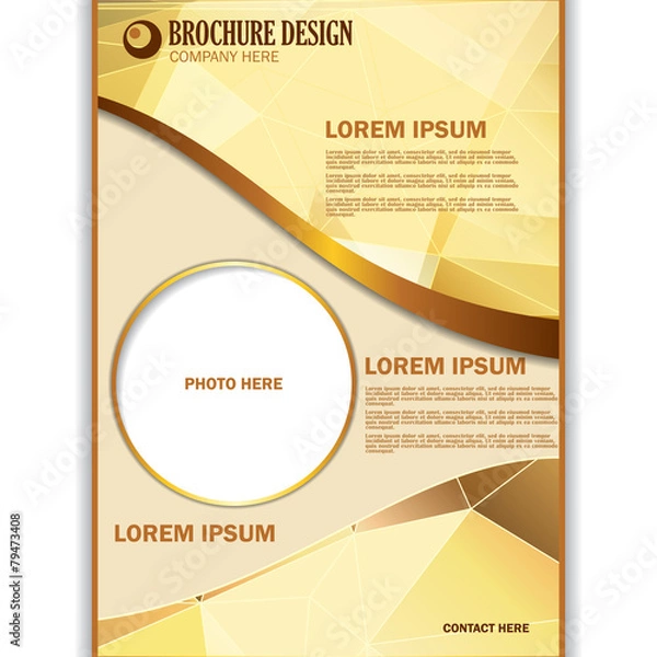 Obraz Vector presentation of business poster