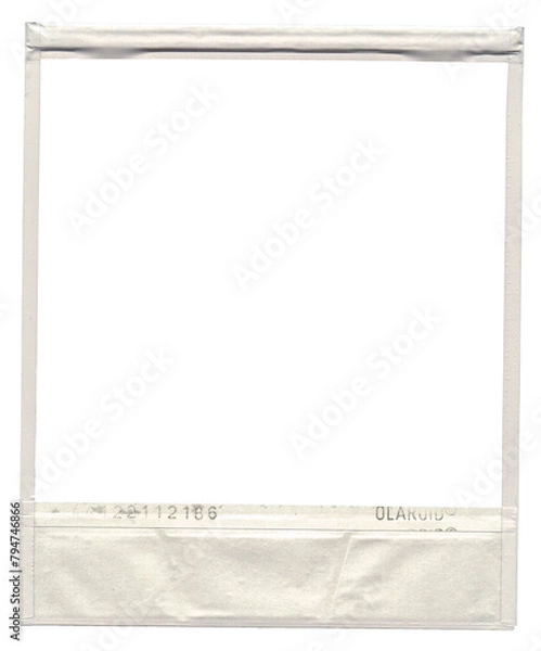 Fototapeta Retro Scrapbook Polaroid Frame. Classic Instant Photo Border for Creative Collages and Memory Keeping
