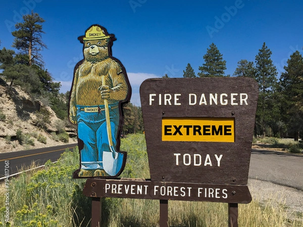Obraz extreme fire danger sign