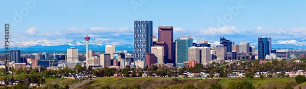Obraz Panorama Calgary i Gór Skalistych
