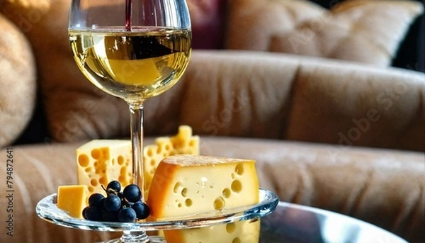 Obraz cheese and wine