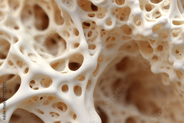 Obraz Macro view of bone structure