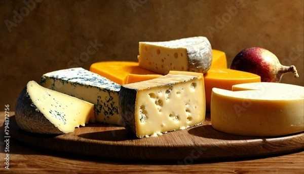 Obraz types of cheese