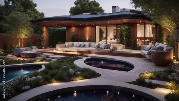 Obraz Backyard design