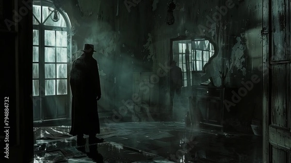 Fototapeta Moody, atmospheric lighting and shadow play