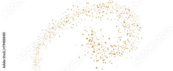 Obraz sparkling falling star. Stardust trail.