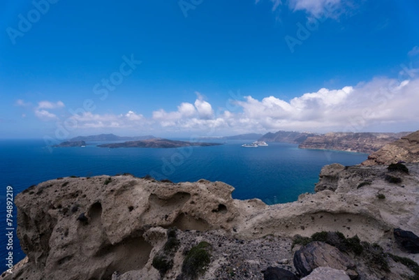 Obraz santorini view greece 
