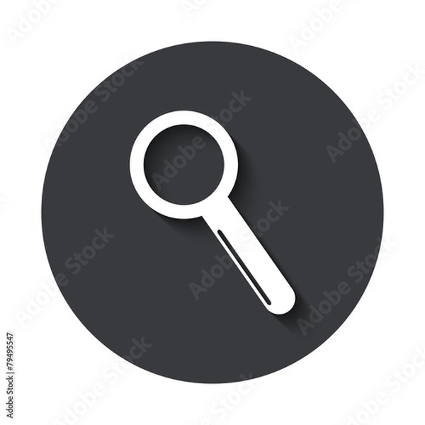 Fototapeta Vector modern  gray circle icon