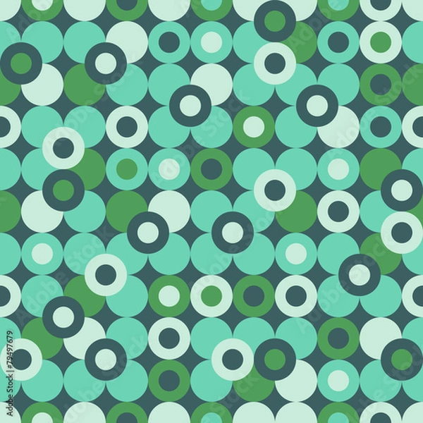Obraz Abstract seamless pattern with colorful circles.