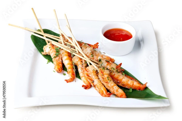 Obraz grilled shrimp