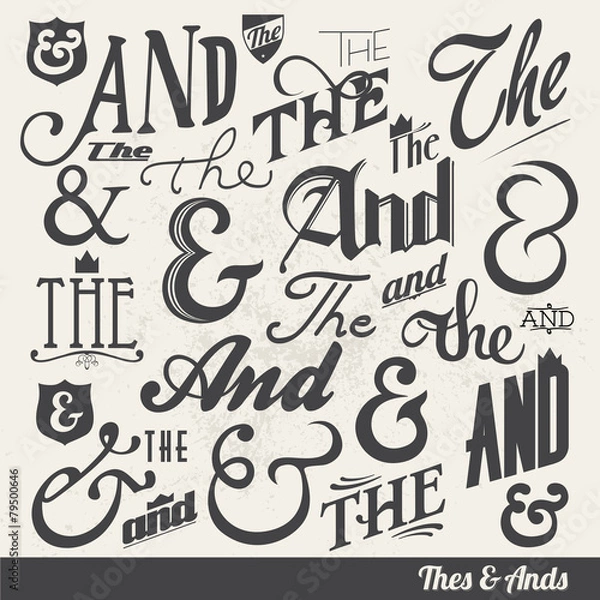 Obraz ampersandy i slowa