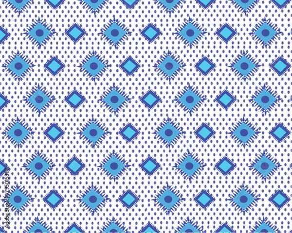 Obraz seamless pattern with blue dots