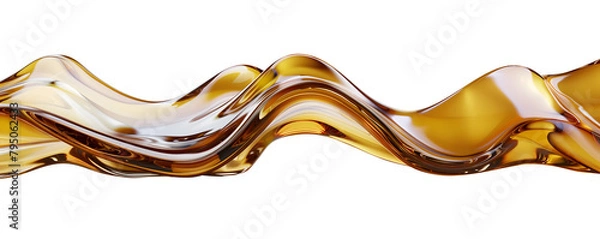 Obraz Naphtha or engine oil splash, cut out