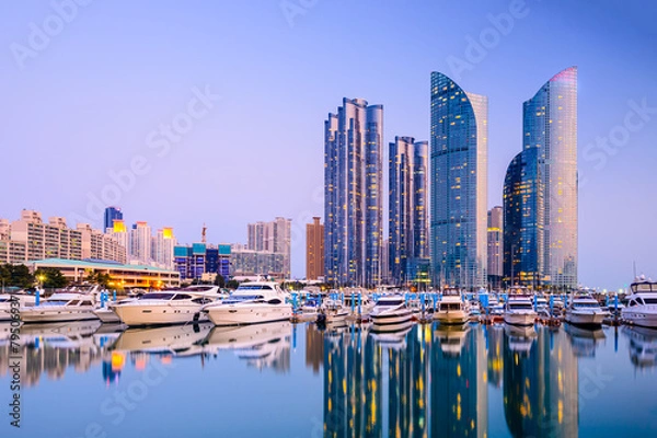 Obraz Busan, Korea Południowa Gród w dzielnicy Haeundae