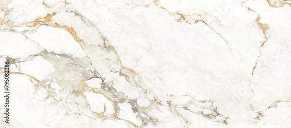 Fototapeta White marble texture and background,texture of natural marble brown and beige color