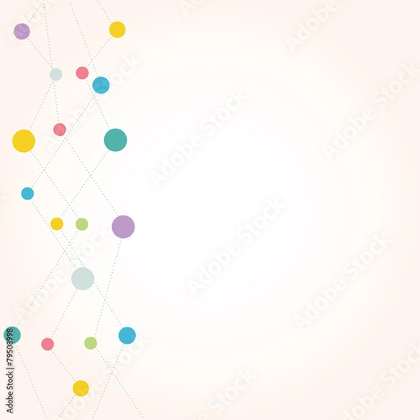 Fototapeta Network color technology communication background