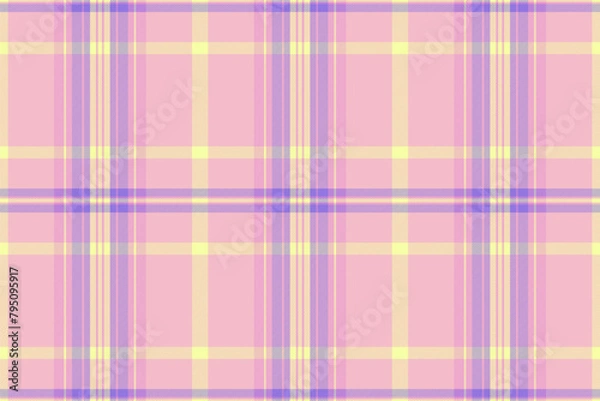 Fototapeta Texture background tartan of check seamless textile with a plaid pattern vector fabric.