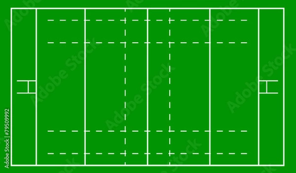 Obraz Terrain de rugby
