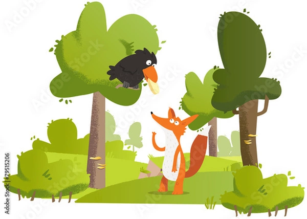 Obraz Master Crow, siedzący na drzewie