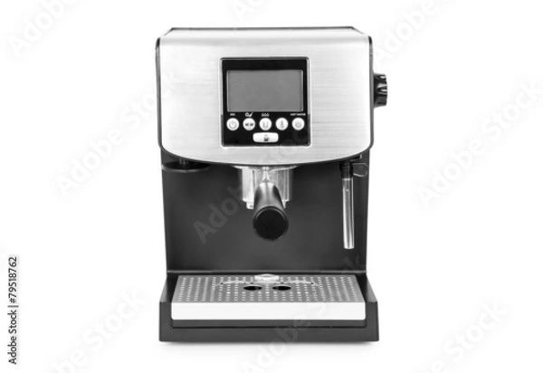 Fototapeta isolated coffee maker on a white background