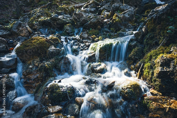 Obraz Kleine Wasserfall-Kaskade