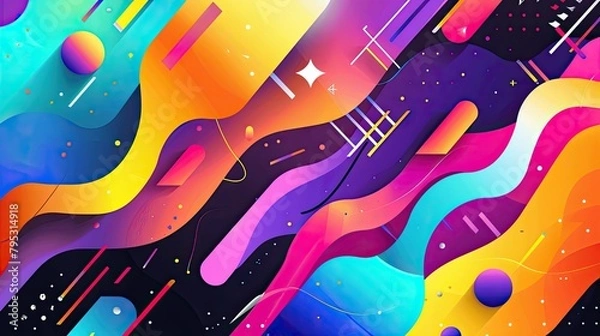 Fototapeta Abstract geometric backgrounds