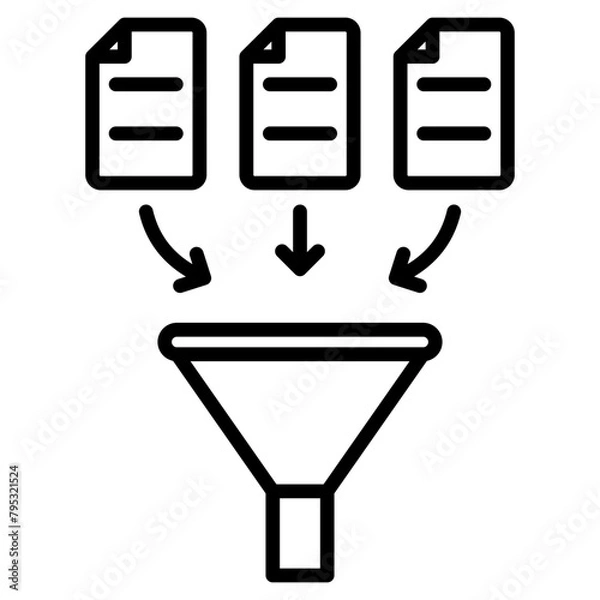 Fototapeta Data Collection icon