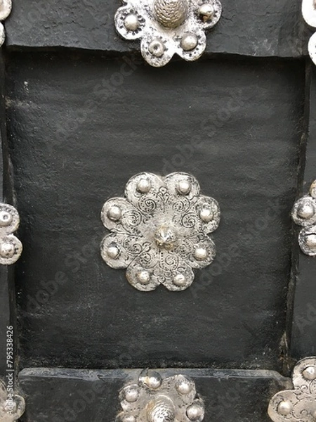 Fototapeta Pereslavl-Zalessky, Yaroslavl region, Russia - June 9, 2023, Cathedral square, temples: Vladimirsky Cathedral, Spaso-Preobrazhensky, Alexander Nevsky., gate