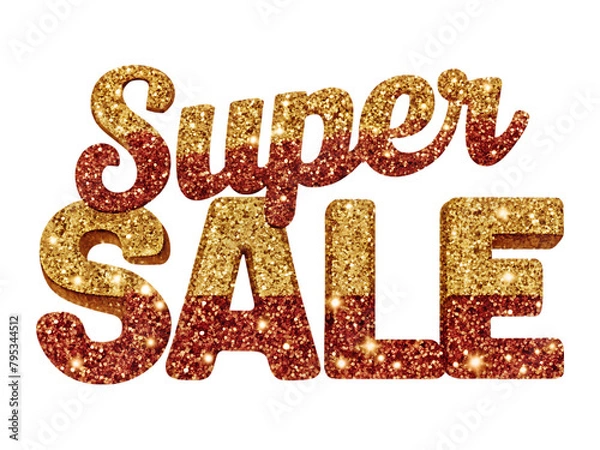 Fototapeta Super sale text