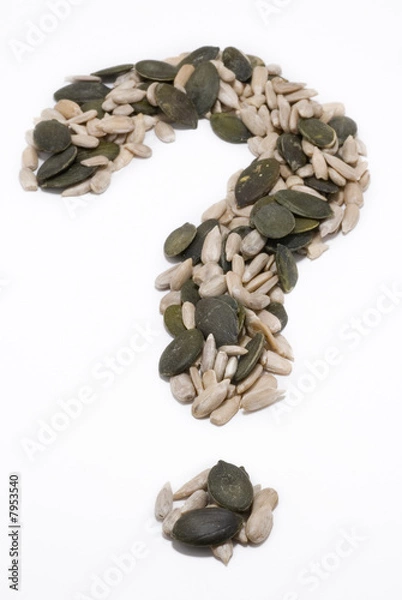 Fototapeta Seeds question mark