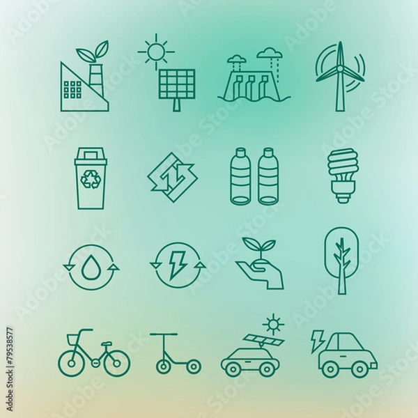 Obraz ecology icons