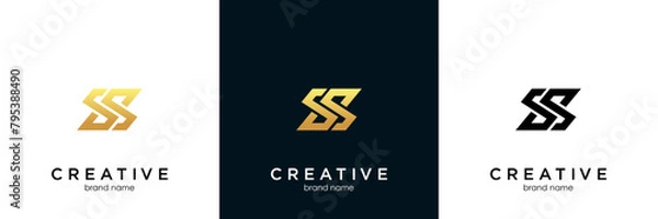 Obraz letter s ss logo design