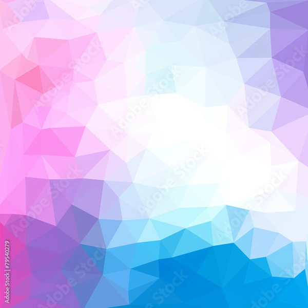 Fototapeta Triangles pattern of geometric shapes. Colorful mosaic backdrop
