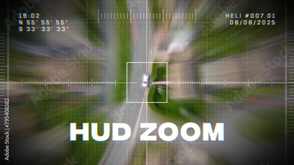 Obraz Modern HUD Zoom Media Transition