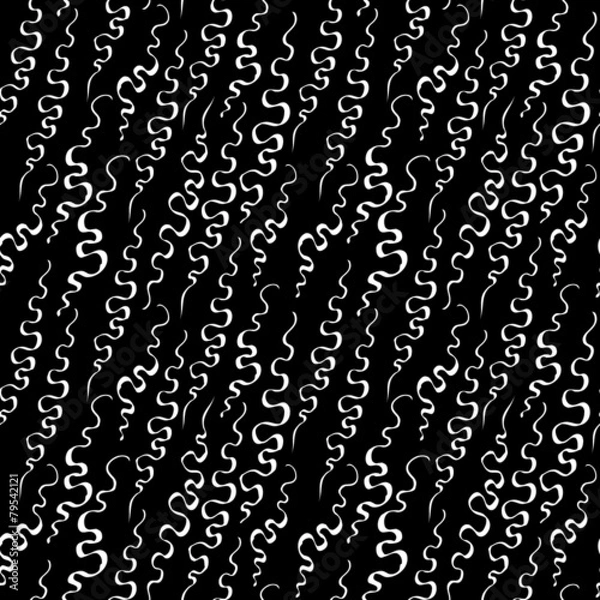 Obraz Black and white doodle seamless pattern like lace