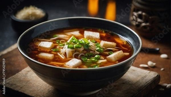 Fototapeta chicken noodle soup