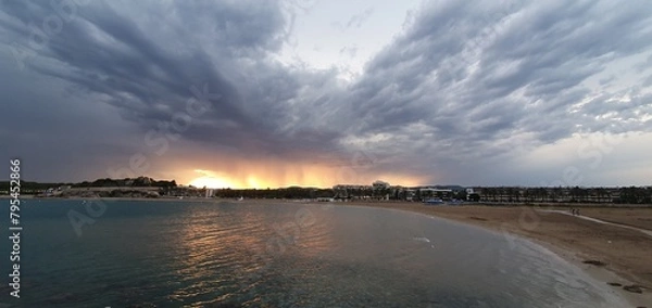Obraz atardecer playa