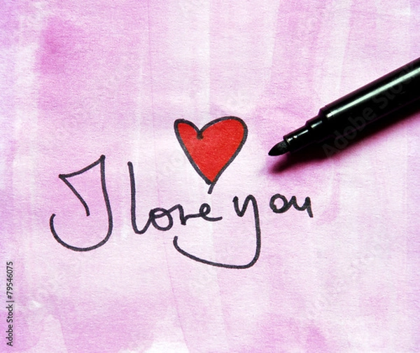 Obraz I love you message
