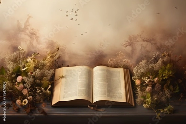 Fototapeta The history and symbolism of religious art in Christianity. Biblical motifs, plots, stories