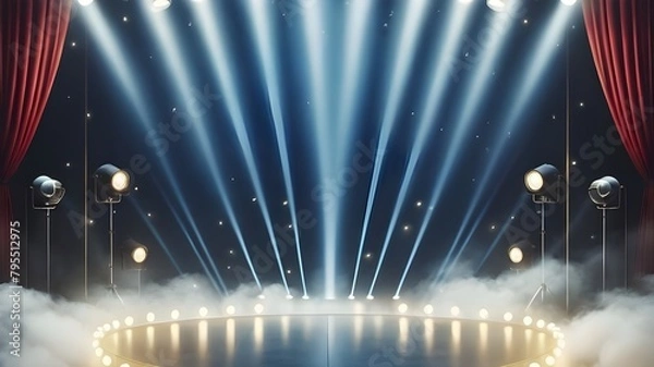 Obraz stage with spotlight