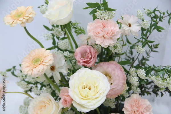 Fototapeta pink flowers Background