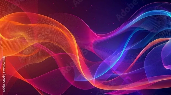 Fototapeta Abstract background with dynamic shapes and patterns, suitable for leaflets, flyers, or any advertising materials