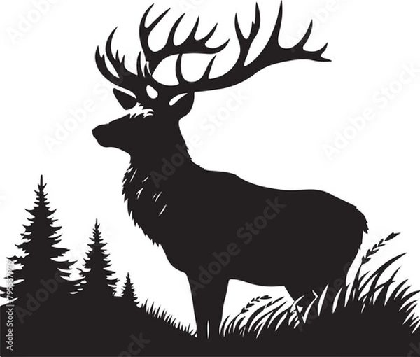 Fototapeta deer in a background