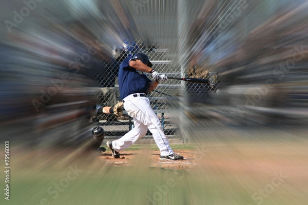 Fototapeta baseball action