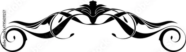 Obraz Arabesque vintage heraldic design element.