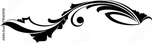 Obraz Arabesque vintage heraldic design element.