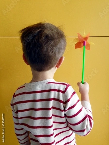 Obraz Boy with Pinwheel